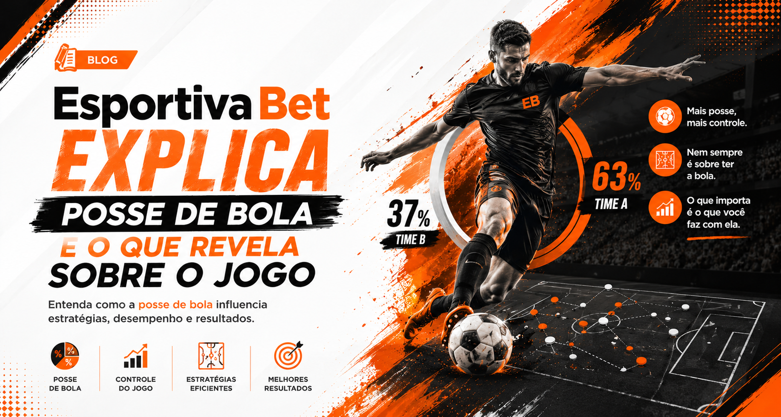 Esportiva Bet explica posse de bola e o que revela sobre o jogo